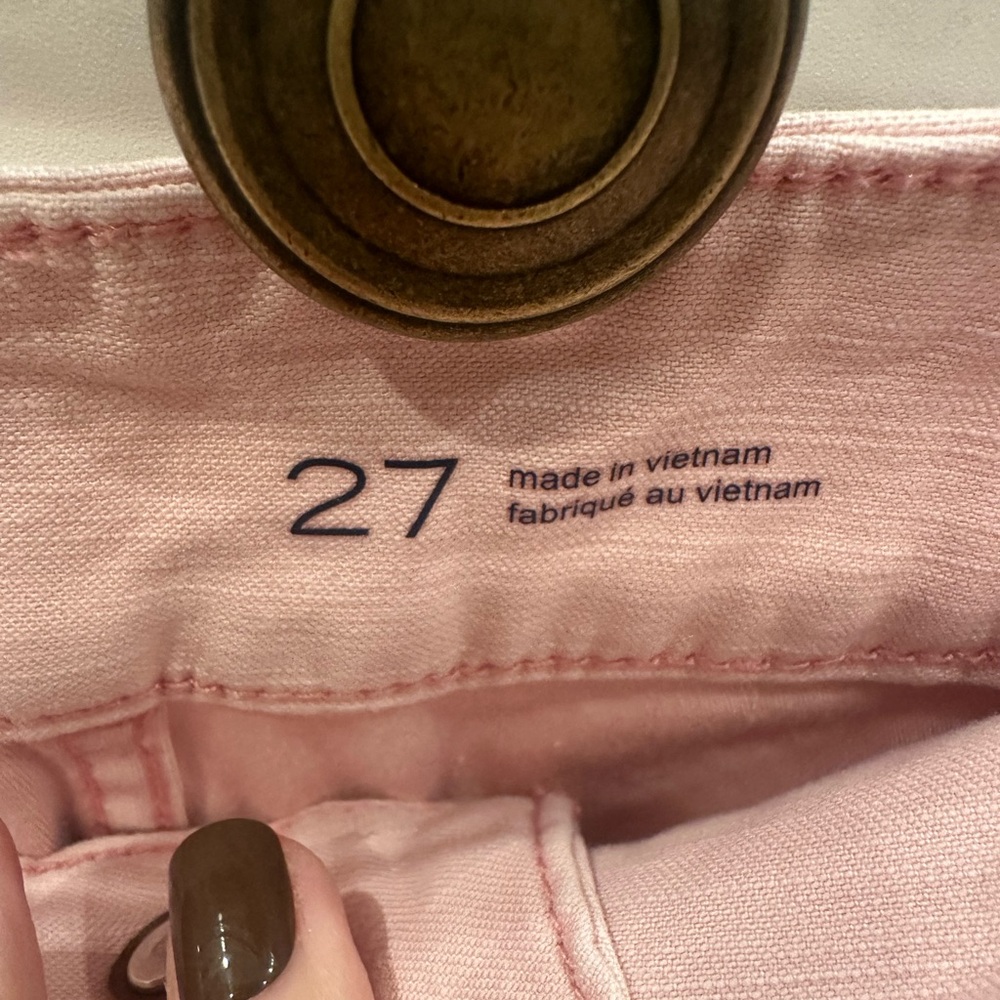 Anthropologie Pilcro Pink Ankle Cropped Pants-size 27 - Picture 6 of 9